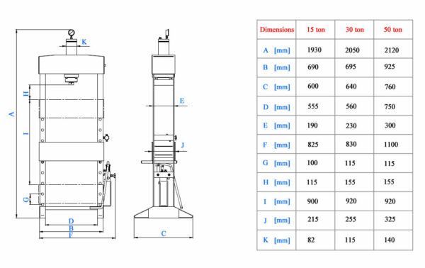 Baileigh HSP-17F Hydraulic Foot Workshop Press