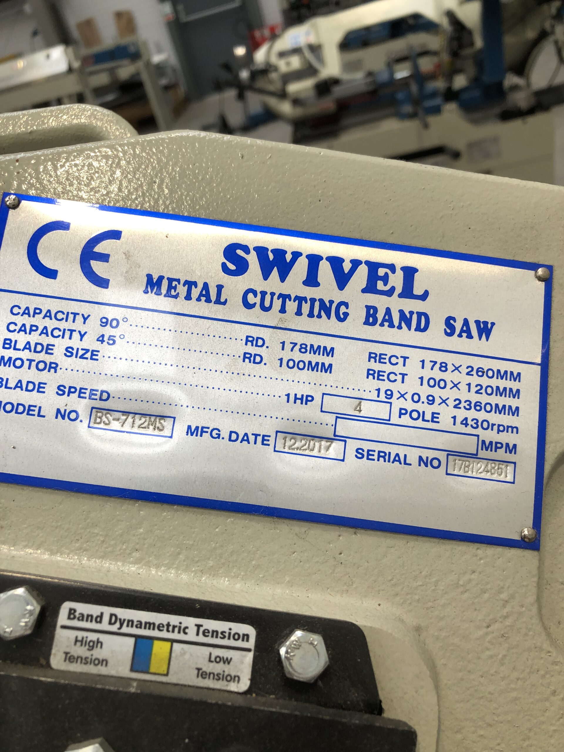 Baileigh BS-712MS Bandsaw *Ex-Demo* 2 Baileigh BS-712MS Bandsaw *Ex-Demo* - Image 2